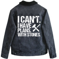 Stonemason Stone Mason Stonemasonry Stonecraft Nat Unisex Sherpa-lined Denim Jacket | Artistshot