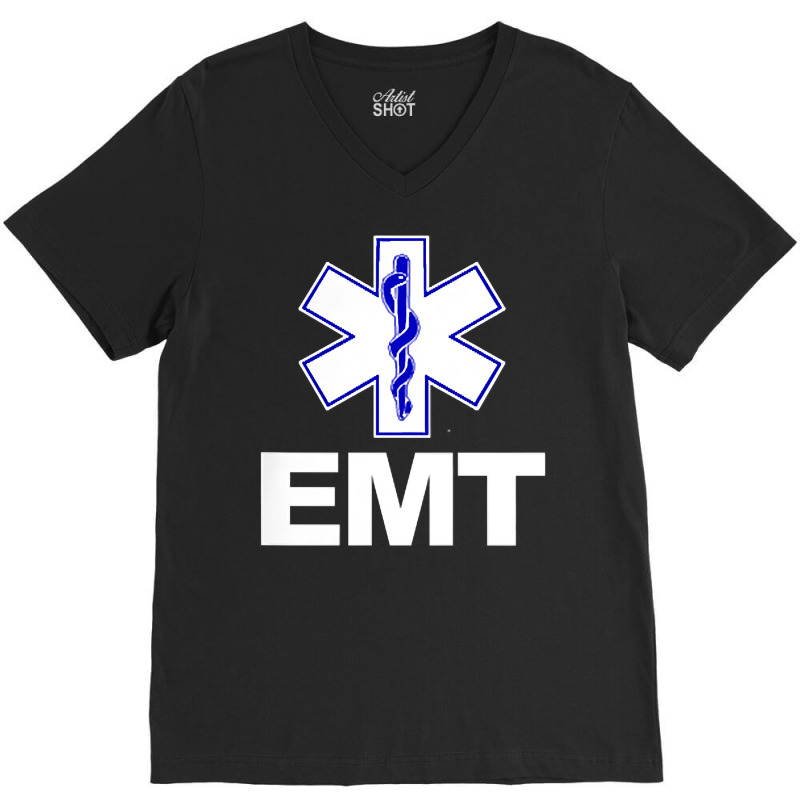 Emt Emergency Medical Technician Uniform Firts Aid V-neck Tee | Artistshot