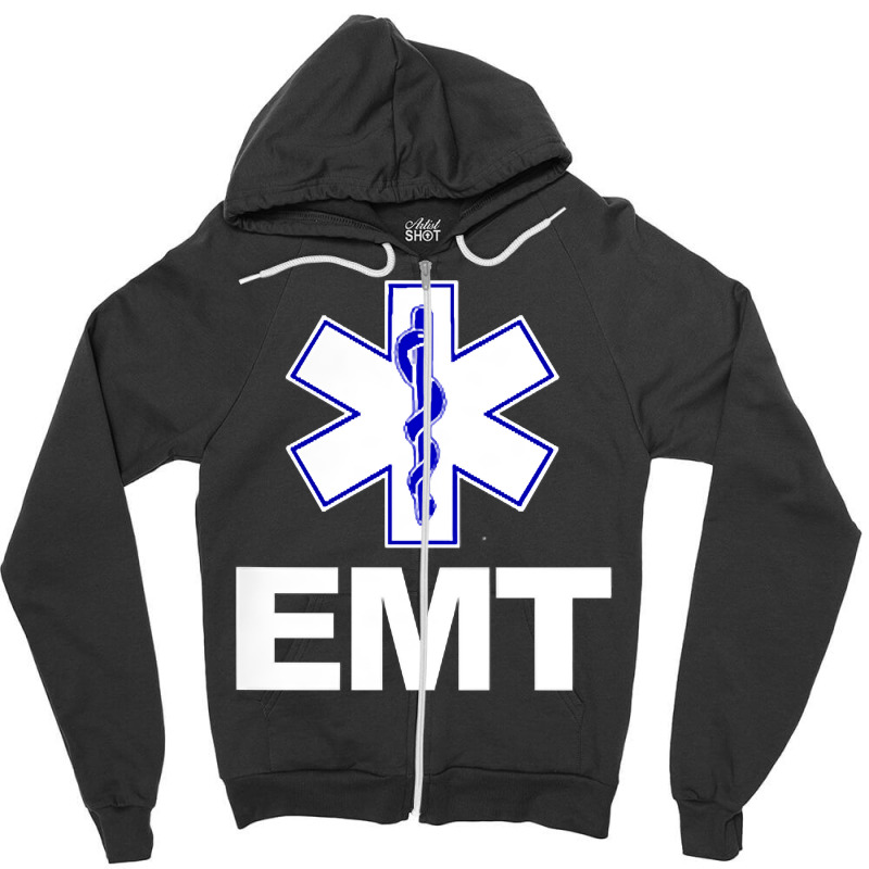 Emt Emergency Medical Technician Uniform Firts Aid Zipper Hoodie | Artistshot