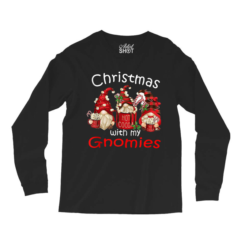 Gnome Buffalo Plaid Red Family Christmas For Women Long Sleeve Shirts | Artistshot