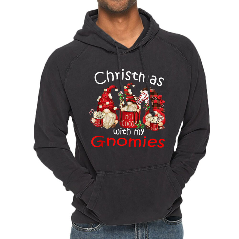 Gnome Buffalo Plaid Red Family Christmas For Women Vintage Hoodie | Artistshot