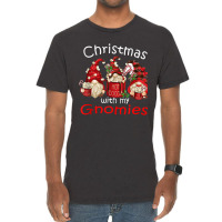 Gnome Buffalo Plaid Red Family Christmas For Women Vintage T-shirt | Artistshot