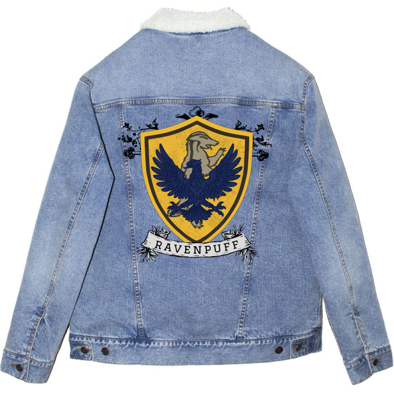 Ravenpuff Hybrid House 47 Unisex Sherpa-Lined Denim Jacket by quillhaileyv | Artistshot