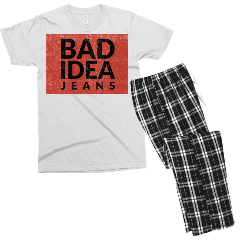 Bad Idea Jeans Men's T-shirt Pajama Set | Artistshot