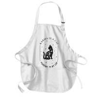 Karma Is A Cat Purring In My Lap T Shirt Medium-length Apron | Artistshot