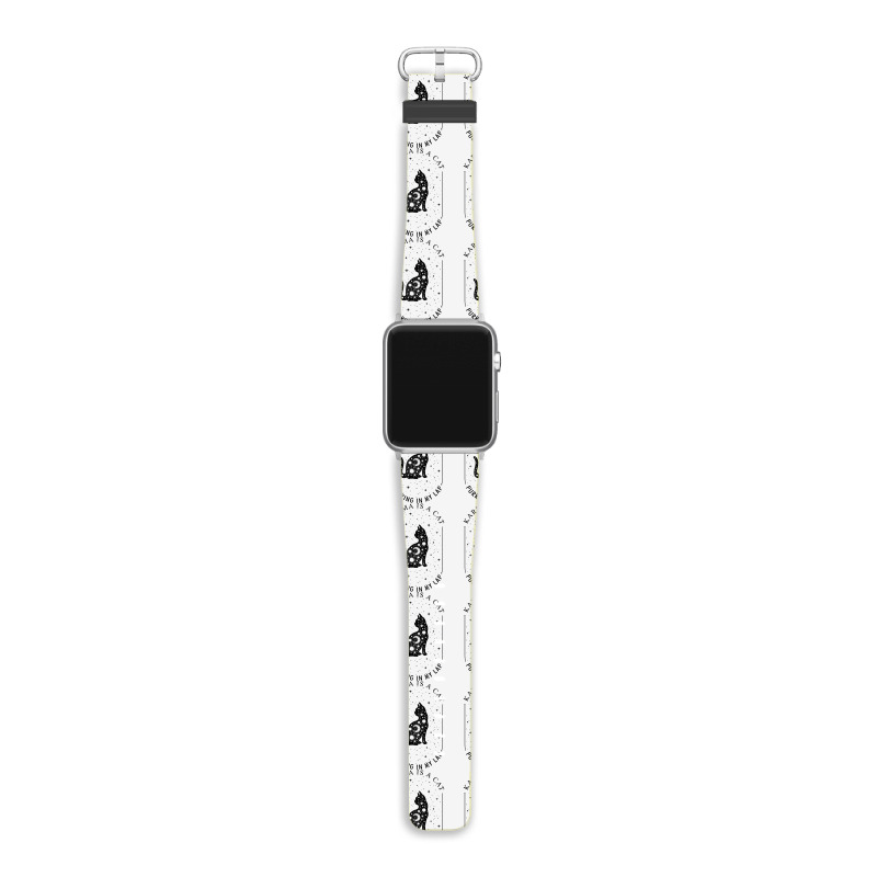 Karma Is A Cat Purring In My Lap T Shirt Apple Watch Band | Artistshot