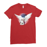 Snowy White Owl 12 Ladies Fitted T-shirt | Artistshot