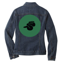 Snake Silhouette 1 Ladies Denim Jacket | Artistshot