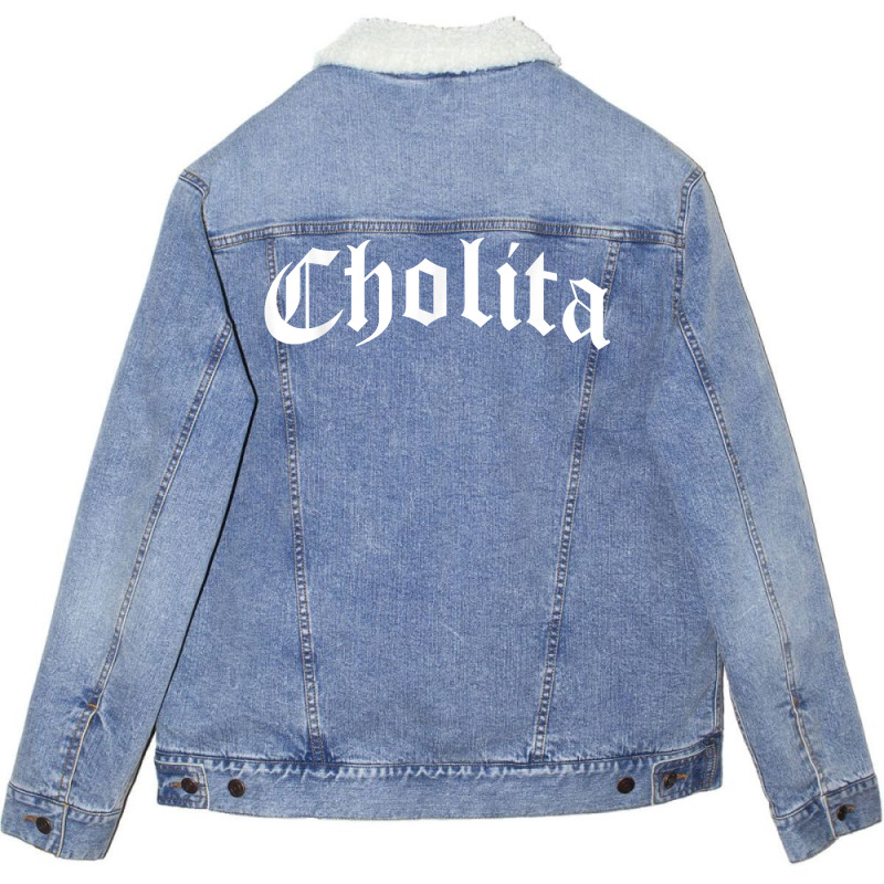 Cholita Chola Chicana Mexican American Pride Hispa Unisex Sherpa-Lined Denim Jacket by tamicam | Artistshot