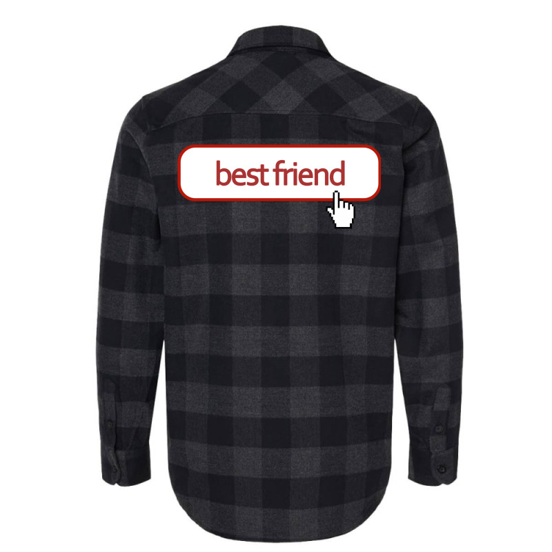 Best Friend Click The Button Flannel Shirt by winkleslifkos | Artistshot