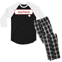 Best Friend Click The Button Men's 3/4 Sleeve Pajama Set | Artistshot