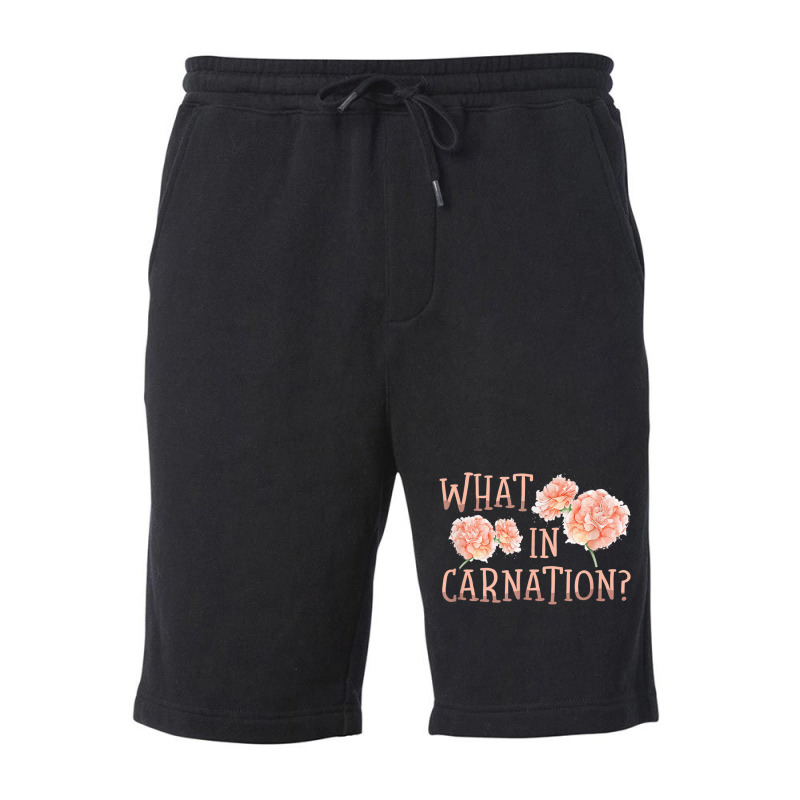 What In Carnation Floral Designer Florist Flower D Fleece Short by bettincam | Artistshot