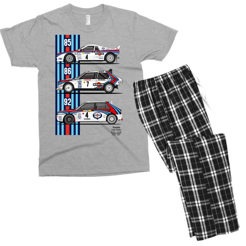 Lancia Martini Trio Men's T-shirt Pajama Set by caplessoroan | Artistshot