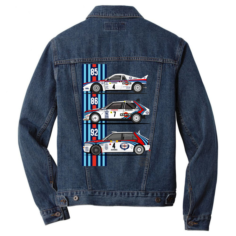 Lancia Martini Trio Men Denim Jacket by caplessoroan | Artistshot