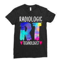 Colorful Radiologic Technologist Rt Radiology X Ra Ladies Fitted T-shirt | Artistshot