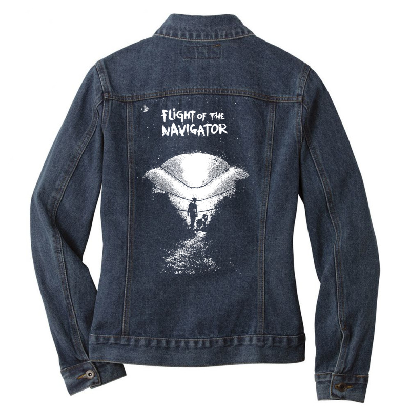 Flight Of The Navigator Ladies Denim Jacket by askviglafayg | Artistshot