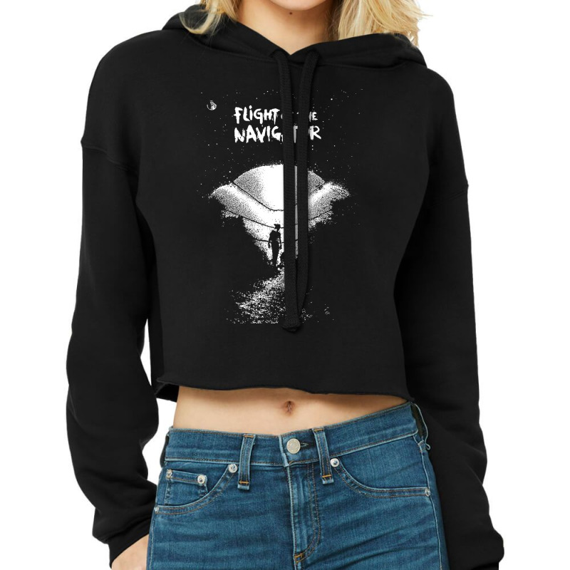 Flight Of The Navigator Cropped Hoodie by askviglafayg | Artistshot