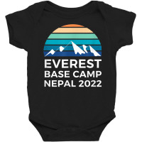 Mt. Everest Base Camp Trek 2022 For Mountain Lover Baby Bodysuit | Artistshot