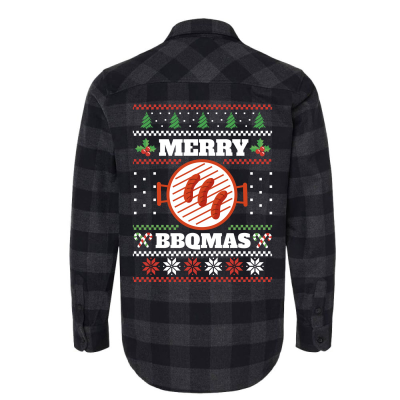 Merry Bbqmas Grill Christmas Meat Food Girl Flannel Shirt by raginmanerys | Artistshot