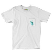 Geometric Triangle Compilation In Teal Pocket T-shirt | Artistshot