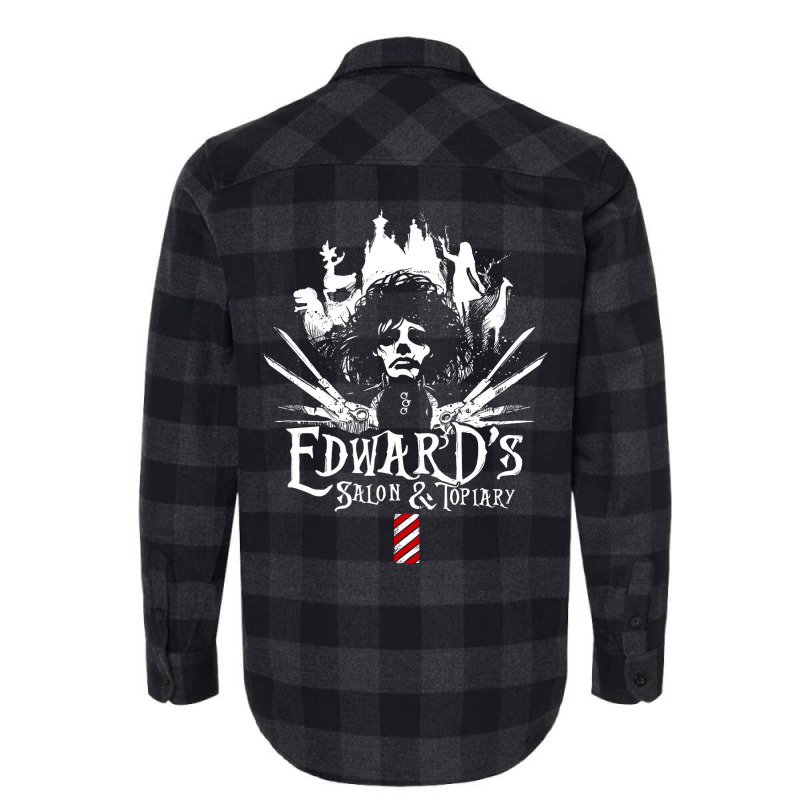 Edward's Salon And Topiary   Edward Scissorhands Flannel Shirt by filesphomp | Artistshot