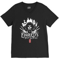 Edward's Salon And Topiary   Edward Scissorhands V-neck Tee | Artistshot