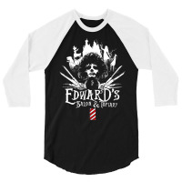 Edward's Salon And Topiary   Edward Scissorhands 3/4 Sleeve Shirt | Artistshot