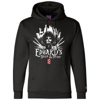 Edward's Salon And Topiary   Edward Scissorhands Champion Hoodie | Artistshot