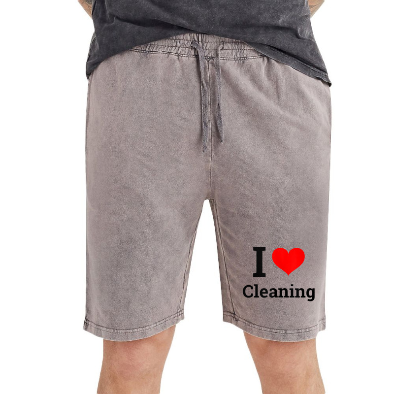 I Love Cleaning   Funny Cleaning Tank Top Vintage Short | Artistshot