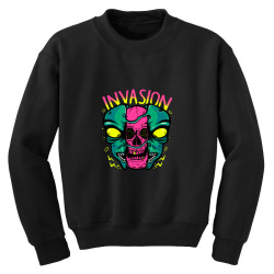 invasion tee i want to believe Youth Sweatshirt | Artistshot