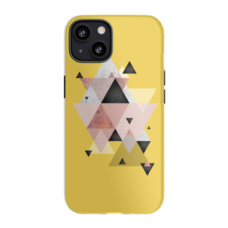 Geometric Compilation In Rose Gold And Blush Pink Iphone 13 Case | Artistshot