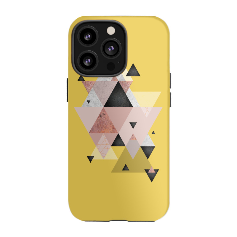 Geometric Compilation In Rose Gold And Blush Pink Iphone 13 Pro Case | Artistshot