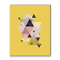 Geometric Compilation In Rose Gold And Blush Pink Metal Print Vertical | Artistshot