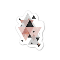 Geometric Compilation In Rose Gold And Blush Pink Sticker | Artistshot