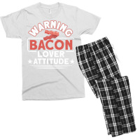 Warning Bacon Lover Attitude Bacon Bbq Grilling Ye Men's T-shirt Pajama Set | Artistshot