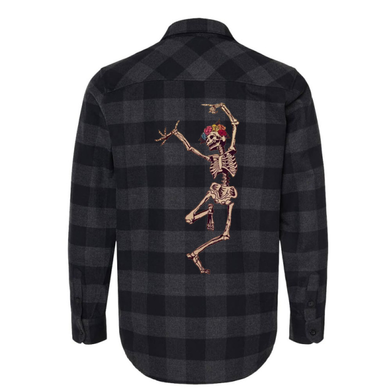 Halloween Party Dancing Skeleton  Dancing Skeleton Flannel Shirt | Artistshot