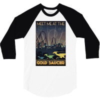 Final Fantasy Vii Gold Saucer Travel Poster 3/4 Sleeve Shirt | Artistshot