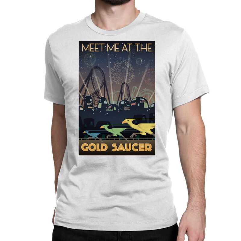 Final Fantasy Vii Gold Saucer Travel Poster Classic T-shirt by cowdenwoonu | Artistshot