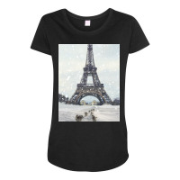 Paris Maternity Scoop Neck T-shirt | Artistshot