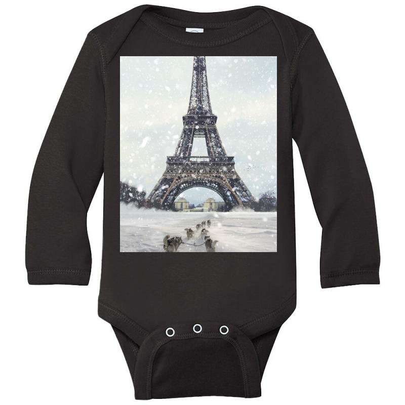 Paris Long Sleeve Baby Bodysuit by omerpsd | Artistshot