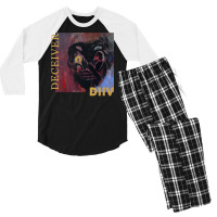 Diiv Deceiver T Shirt Men's 3/4 Sleeve Pajama Set | Artistshot