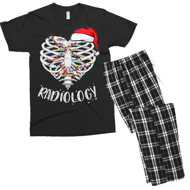 Skeleton Heart Radiology Christmas Radiologist Mri Men's T-shirt Pajama Set by terrilyn | Artistshot