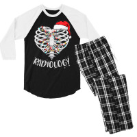 Skeleton Heart Radiology Christmas Radiologist Mri Men's 3/4 Sleeve Pajama Set | Artistshot