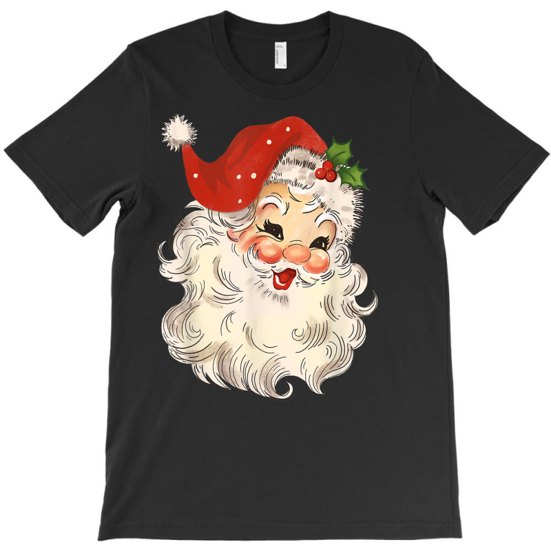 Pink Santa Retro Vintage Christmas T Shirt T-shirt | Artistshot