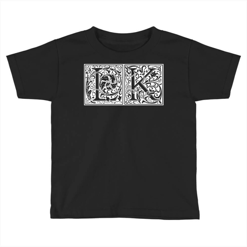 Lk   Initials L K Name Surname Onomastics Onomatol Toddler T-shirt by bellaaa | Artistshot