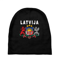 Latvian Language Latvija Emblem Premium T Shirt Baby Beanies | Artistshot