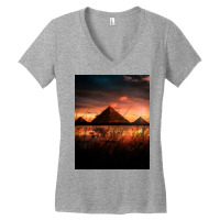 Pyramids Women's V-neck T-shirt | Artistshot