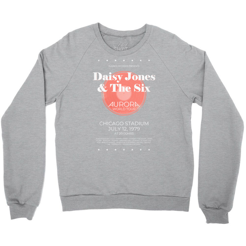 Daisy Jones & The Six   Aurora World Tour Poster B Crewneck Sweatshirt | Artistshot