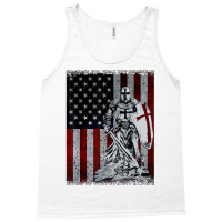 Knight Templar American Flag Crusader T Shirt Tank Top | Artistshot