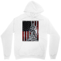 Knight Templar American Flag Crusader T Shirt Unisex Hoodie | Artistshot